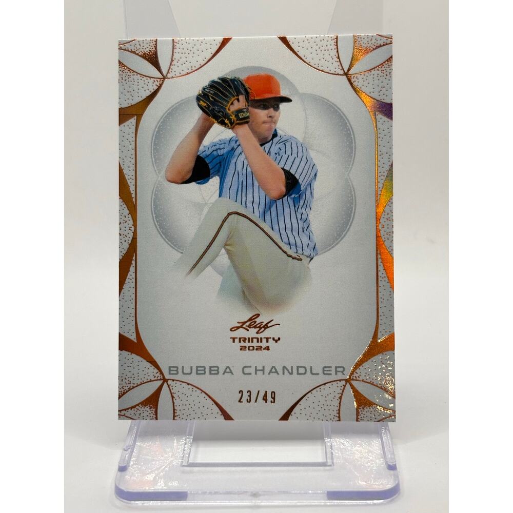 2024 Leaf Trinity Bubba Chandler Bronze Parallel 23/49 SP Pittsburgh Pirates